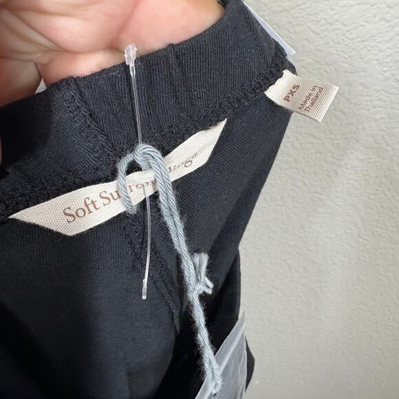 Soft Surroundings Womens Petite XS Button Ankle Leggings Pants Black - Picture 6 of 8